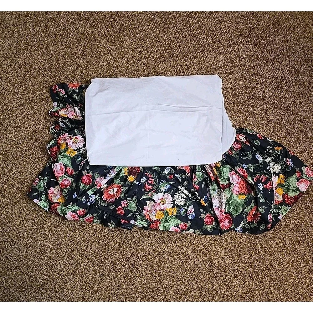 Ralph Lauren Cossette Isadora Floral KING Bed Skirt French Country